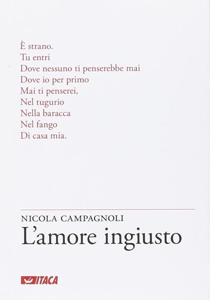 L' amore ingiusto - Nicola Campagnoli - copertina
