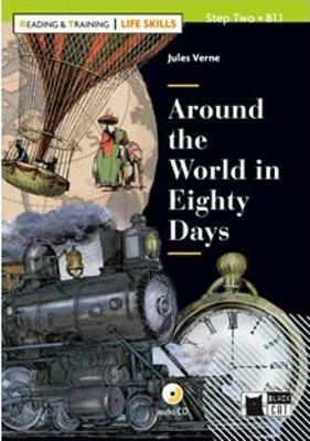  Around the world in eighty days. Con App. Con CD-Audio -  Jules Verne - copertina