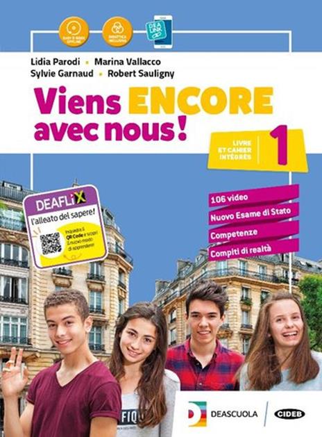  Viens encore avec nous! Livre élève et cahier d'exercices. Per la Scuola media. Con e-book. Con espansione online. Con 2 libri: cartes mentales-Grammaire. Con DVD-ROM. Vol. 1