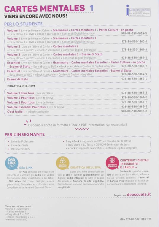  Viens encore avec nous! Livre élève et cahier d'exercices. Per la Scuola media. Con e-book. Con espansione online. Con 2 libri: cartes mentales-Grammaire. Con DVD-ROM. Vol. 1 - 3