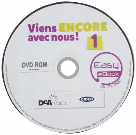  Viens encore avec nous! Livre élève et cahier d'exercices. Per la Scuola media. Con e-book. Con espansione online. Con 2 libri: cartes mentales-Grammaire. Con DVD-ROM. Vol. 1 - 6
