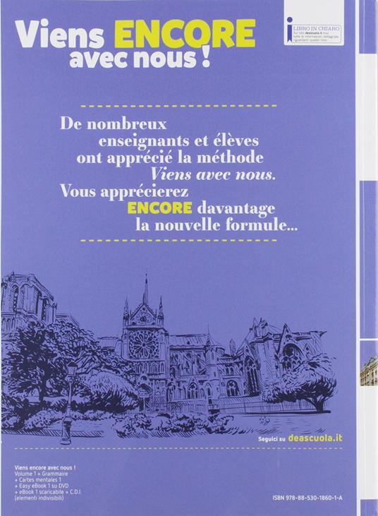  Viens encore avec nous! Livre élève et cahier d'exercices. Per la Scuola media. Con e-book. Con espansione online. Con 2 libri: cartes mentales-Grammaire. Con DVD-ROM. Vol. 1 - 7