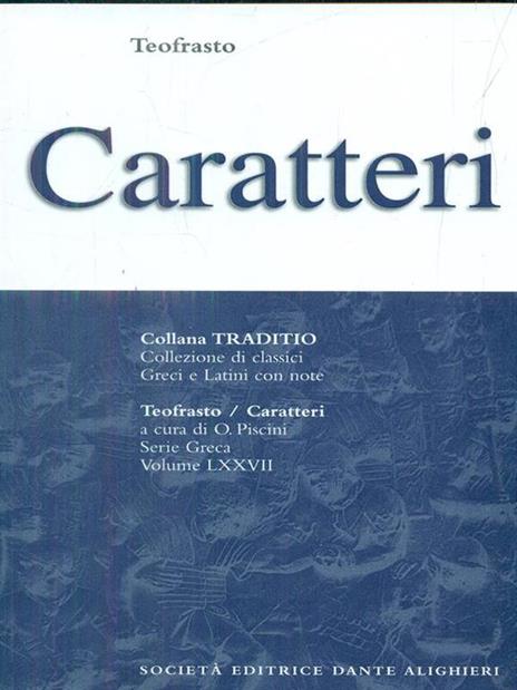 Caratteri - Teofrasto - copertina