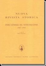 Nuova Rivista Storica. Indici generali del venticinquennio 1967-1991