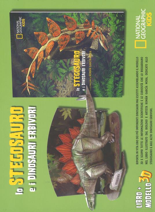 Lo stegosauro e i dinosauri erbivori. Dinosauri 3D. Ediz. a colori. Con gadget - copertina