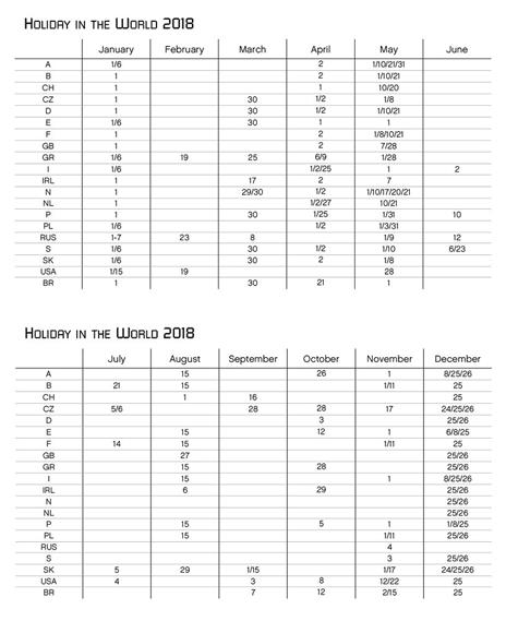 Gufetti. Agenda settimanale 2018 - 3
