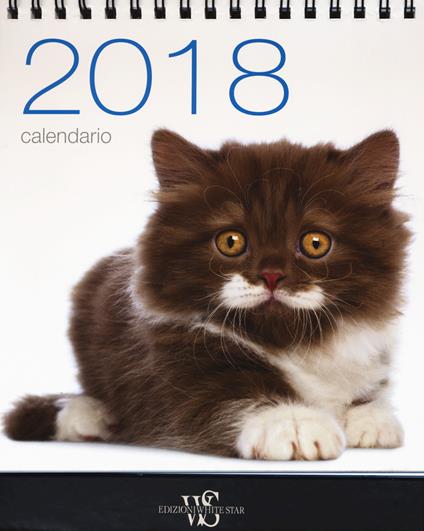 Gatti. Calendario da tavolo 2018. Ediz. a colori - copertina