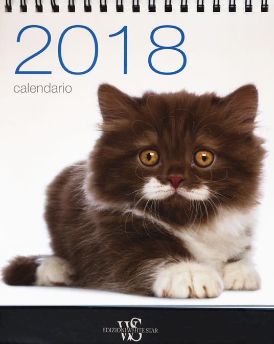 Gatti. Calendario da tavolo 2018. Ediz. a colori - copertina