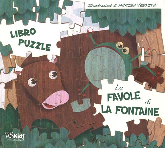 Le favole di La Fontaine. Libro puzzle - Marisa Vestita - copertina