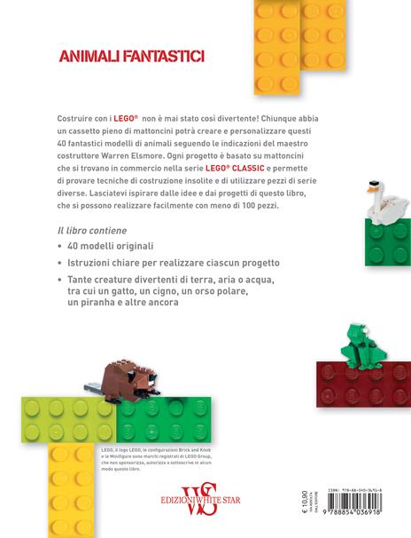 Animali fantastici. 40 idee brillanti e originali per divertirsi con i classici Lego. Ediz. a colori - Warren Elsmore - 6