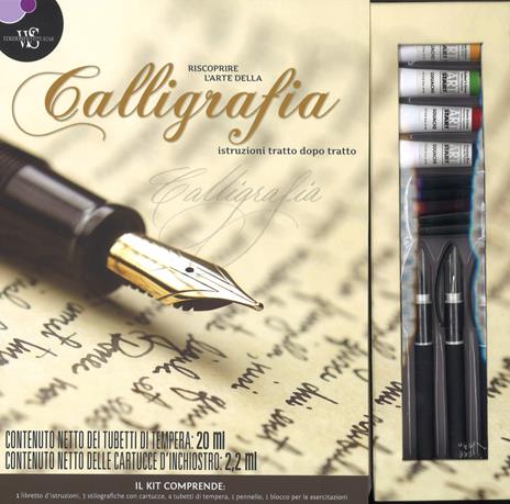 Riscoprire l'arte della calligrafia. Istruzioni tratto dopo tratto. Con gadget - copertina
