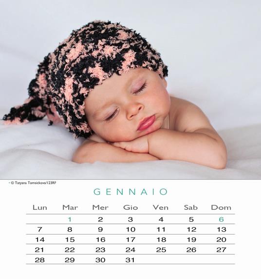 Bebè. Calendario da tavolo 2019 - 2