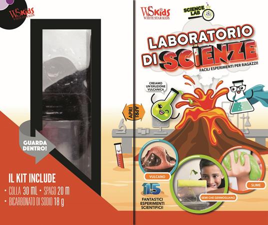 Laboratorio di scienze. Facili esperimenti per ragazzi! Science Lab. Con gadget - copertina