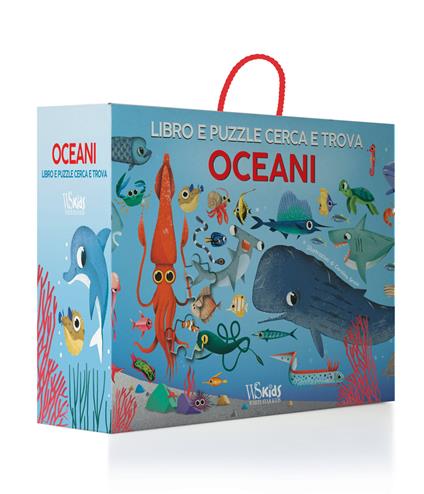 Oceani. Libro e puzzle cerca e trova. Ediz. a colori. Con puzzle. Con Poster - Carolina Grosa - copertina