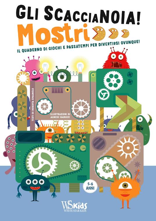 Mostri. Il quaderno di giochi e passatempi per divertirsi ovunque! Gli scaccianoia! Ediz. a colori - copertina