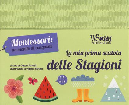 La mia prima scatola delle stagioni. Montessori: un mondo di conquiste. Ediz. a colori. Con gadget - Chiara Piroddi - copertina