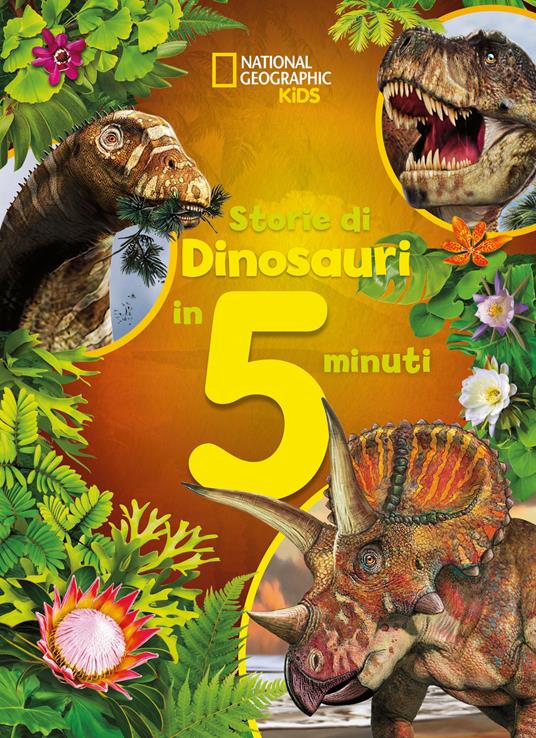 Storie di dinosauri in 5 minuti. Ediz. a colori - Moira Rose Donohue - copertina
