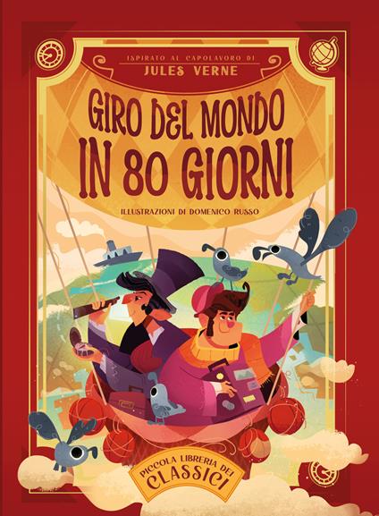 Giro del mondo in 80 giorni. Piccola libreria dei classici - Jules Verne - copertina