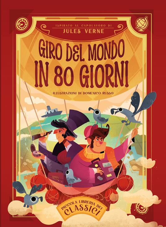 Giro del mondo in 80 giorni. Piccola libreria dei classici - Jules Verne - copertina