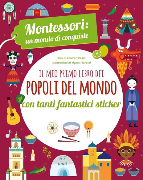 Il mio primo libro dei popoli del mondo. Montessori - Chiara Piroddi - copertina