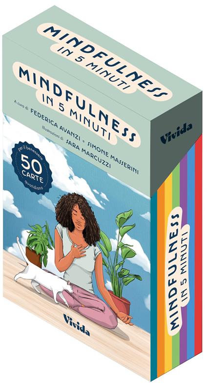 Mindfulness in 5 minuti. 50 carte con 50 meditazioni diverse. Con Carte - Federica Avanzi,Simone Masserini - copertina