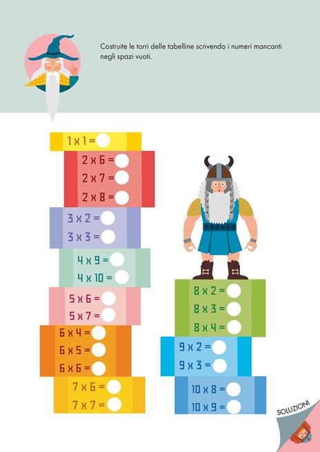 100 giochi per domare le tabelline. Pazzi per la matematica - 2