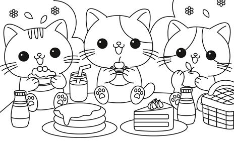 Teneri cuccioli kawaii. Un libro da colorare. Con adesivi. Ediz. illustrata - 7