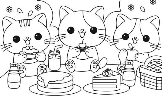 Teneri cuccioli kawaii. Un libro da colorare. Con adesivi. Ediz. illustrata - 7