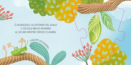 Divento una farfalla. Un puzzle per crescere. Ediz. a colori - Ester Castelnuovo - 5