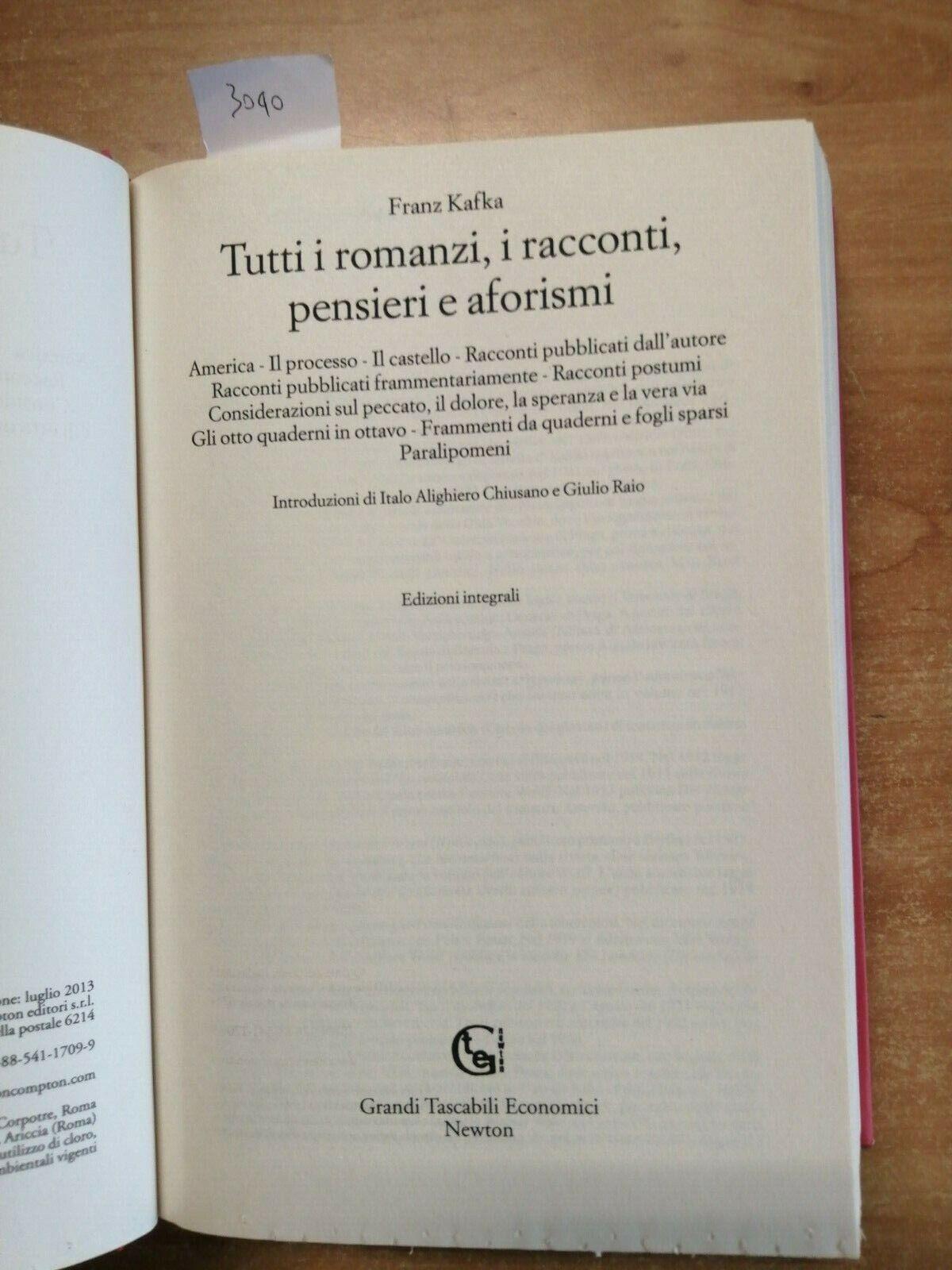 Tutti i romanzi, i racconti, pensieri e aforismi