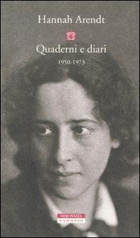 Quaderni e diari 1950-1973 - Hannah Arendt - copertina