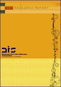 Dipartimento di Informatica e Sistemistica «Antonio Ruberti». Univertità di Roma «La Sapienza». Research report 2002 - copertina