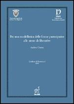 Per una modellistica delle forme partecipative alle arene deliberative