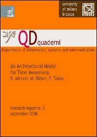 Architectural model for time awareness (An). Ediz. italiana - Daniela Micucci,Marco Oldani,Francesco Tisato - copertina