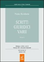 Pietro Bonfante. Scritti giuridici varii. Vol. 1