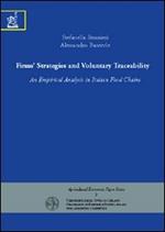 Firms' strategies and voluntary traceability. An empirical analysis in italian food chains