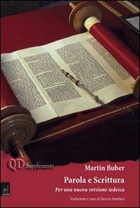Martin Buber. Parola e Scrittura. Per una nuova versione tedesca - copertina
