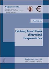 Evolutionary network process of international entrepreneurial. Ediz. illustrata - Diala Kabbara - copertina