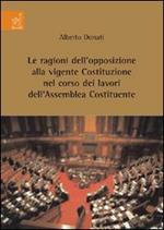 Le ragioni dell'opposizione alla vigente Costituzione nel corso dei lavori dell'Assemblea Costituente