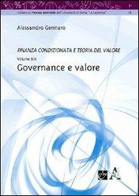 Governance e valore - Alessandro Gennaro - copertina