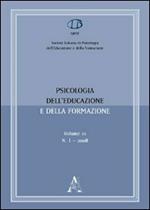 Psicologia dell'educazione e della formazione (2008). Vol. 1