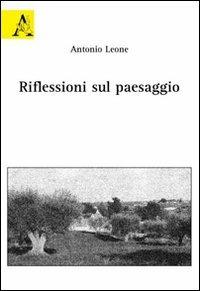 Riflessione sul paesaggio - Antonio Leone - copertina