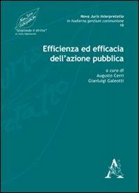 Nova juris interpretatio in hodierna gentium communione. Vol. 10: Efficienza ed efficacia dell'azione pubbica - copertina