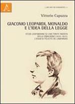 Giacomo Leopardi, Monaldo e l'idea della legge. Studi leopardiani su una fonte inedita dello Zibaldone (1820-1821). L'Essai di Félicité de Lamennais