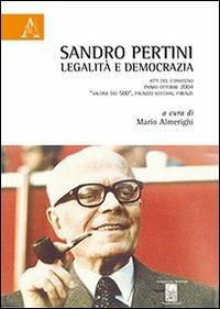 Sandro Pertini. Legalità e democrazia - copertina