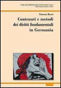 Contenuti e metodi dei diritti fondamentali in Germania - Simona Rossi - copertina