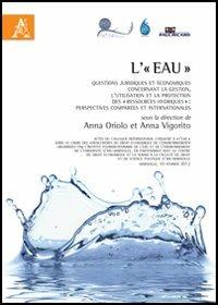 L' «eau». Questions juridiques et économiques concernant la gestion, l'utilitation et la protection des «ressources hydriques» - copertina