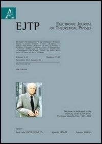 Electronic journal of theoretical physics vol. 9-10 - copertina