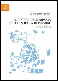Il diritto dell'impresa e delle società di persone - Simonetta Ronco - copertina