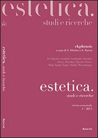 Estetica. Studi e ricerche. (2013). Vol. 1: Ekphrasis - copertina